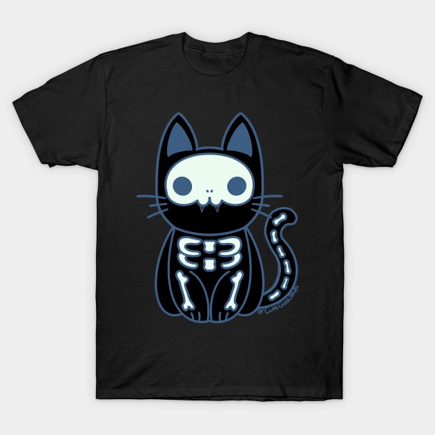 Skeleton kitten T-Shirt by ZethTheReaper